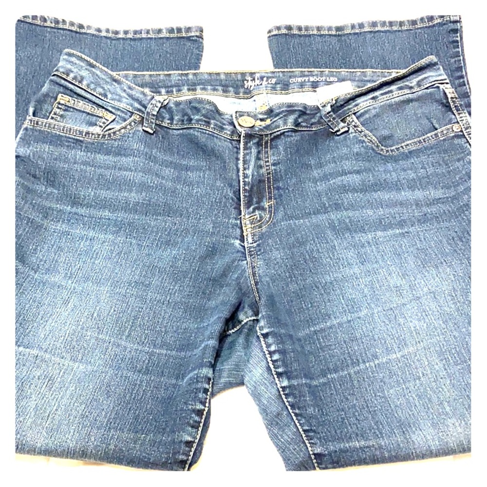 Style & Co Curvy Bootleg Jeans